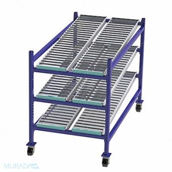 UNEX FLOW CELL Gravity Flow Rack 72inx54inx36in 12ga, 46KF21