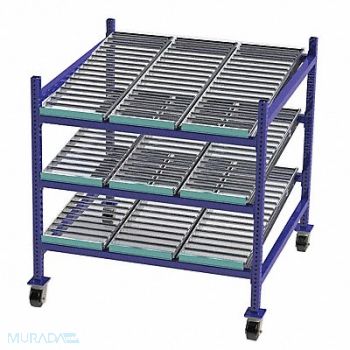 UNEX FLOW CELL Gravity Flow Rack 48inx54inx48in 12ga, 46KF22