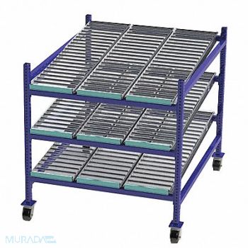 UNEX FLOW CELL Gravity Flow Rack 60inx54inx48in 12ga, 46KF23