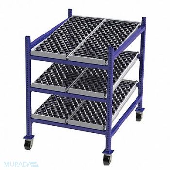 UNEX FLOW CELL Gravity Flow Rack 48inx54inx36in 12ga, 46KF25