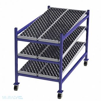 UNEX FLOW CELL Gravity Flow Rack 72inx54inx36in 12ga, 46KF27