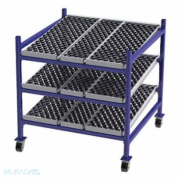 UNEX FLOW CELL Gravity Flow Rack 48inx54inx48in 12ga, 46KF28