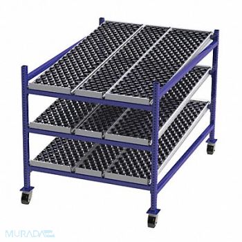 UNEX FLOW CELL Gravity Flow Rack 72inx54inx48in 12ga, 46KF30