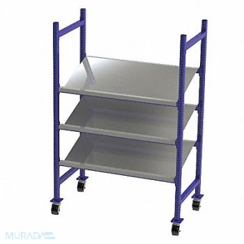 UNEX FLOW CELL Gravity Flow Rack 28inx72inx52in 12ga, 46KF33