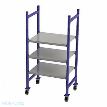 UNEX FLOW CELL Gravity Flow Rack 28inx72inx36in 12ga, 46KF39
