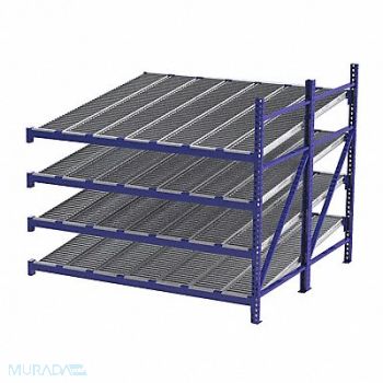 UNEX ROLLER RACK Gravty FlwRck 96inx84inx96in #shlv 4, 46KG84