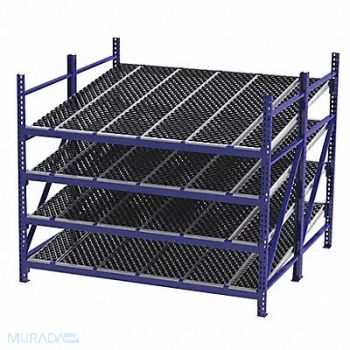 UNEX ROLLER RACK Gravty FlwRck 96inx84inx96in #shlv 4, 46KG89