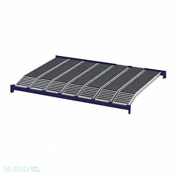 UNEX ROLLER RACK Gravity Flow Shelf 72inx2 5/8inx96in Blu, 46KH01