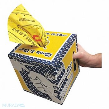 SPILFYTER High Visibility Absorbent Wipes PK4, 792VN8