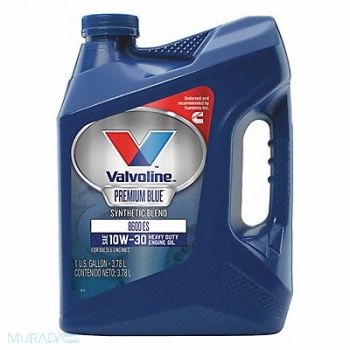 VALVOLINE Engine Oil 10W-30 Synthetic Blend 1gal, 46KK33