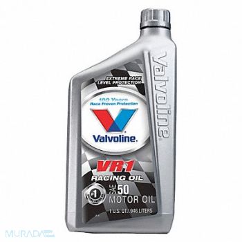 VALVOLINE Engine Oil 50 Conventional 1qt, 46KK45