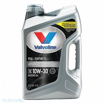 VALVOLINE Engine Oil 10W-30 Full Synthetic 5qt, 46KK47