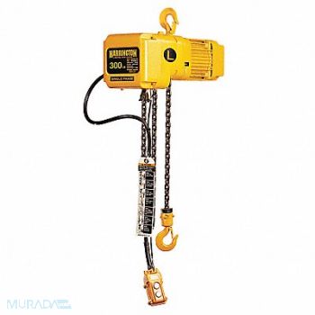 HARRINGTON Electric Chain Hoist 300 lb 115V, 46KL32