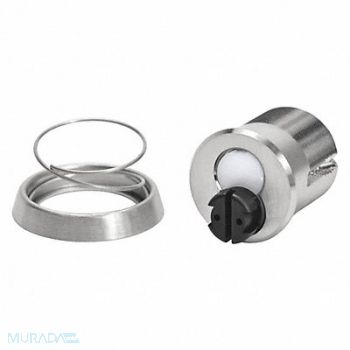 SARGENT Mortise Cylinder Shell Satin Chrome, 46KU68