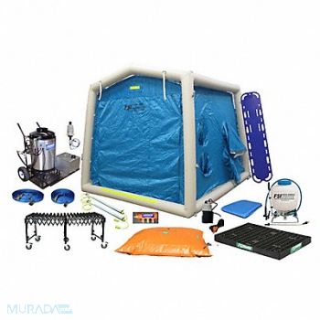 FSI Decontamination Shower PVC/Nylon 900 lb., 46MN64