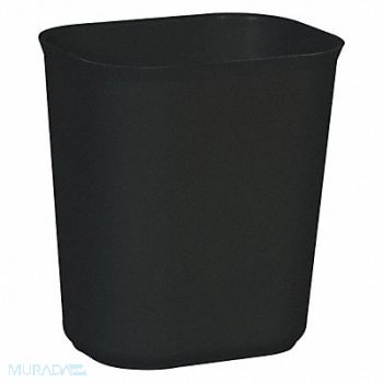 RUBBERMAID COMMERCIAL PRODUCTS F9111 Wastebasket Rectangular 3-1/2 gal Black, 5M741
