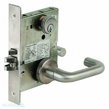 SCHLAGE Storeroom Lock 03A Trim SatinChrome C123, 46TN46
