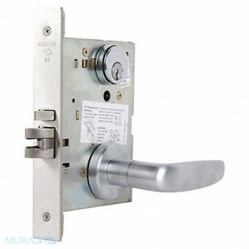SCHLAGE Storeroom Lock 07A Trim SatinChrome C123, 46TN47