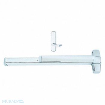 VON DUPRIN Rim 36 in Door W Series 99 Satin Chrome, 46TW74