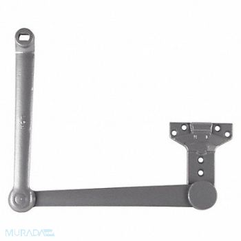 LCN Spring Cush Stop Arm Slvr 14-1/16 in L, 46TY52