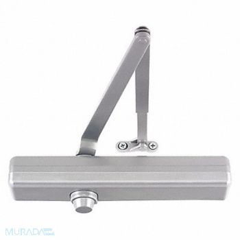 LCN Surface Closer Slvr Alum 12-1/4 in L, 46TY75