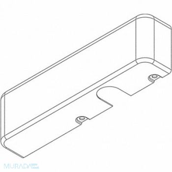 LCN Standard Cover Alum 12-1/4 in L LH, 46TZ06