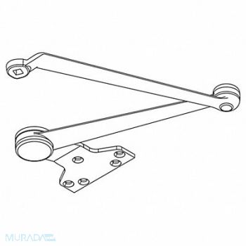 LCN Cush and Stop Arm Alum 11-1/2 in L, 46TZ08