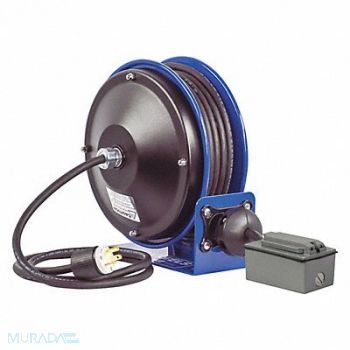 COXREELS Cord Reel 30ft 12 AWG GFCI 120VAC, 46V002
