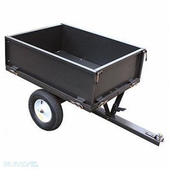 GRAINGER APPROVED Trailer Cart 10 cu.ft. 500 lb Pneumatic, 46V231