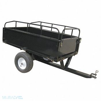 GRAINGER APPROVED Trailer Cart 17 cu.ft. 1000 lb Pneumatic, 46V233