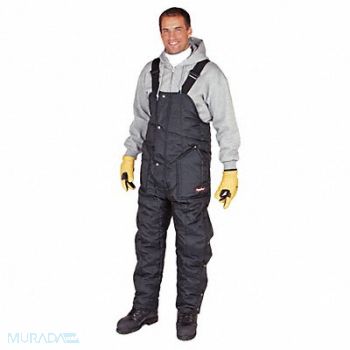 REFRIGIWEAR H4969 Bib Overalls Navy Size 38x30-1/2 In., 46V919