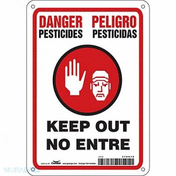 CONDOR J8483 Safety Sign 10 inx7 in Aluminum, 470N79