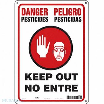 CONDOR J8483 Safety Sign 14 in x 10 in Vinyl, 470N86