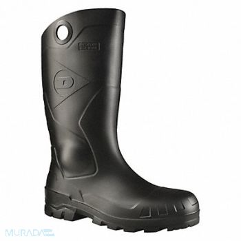 DUNLOP J6898 Rubber Boot Unisex 15 Knee Black PR, 470P79