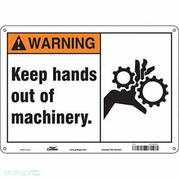 CONDOR Safety Sign 10 in x 14 in Aluminum, 475D67