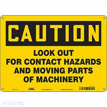 CONDOR Safety Sign 10 inx14 in Aluminum, 475P44