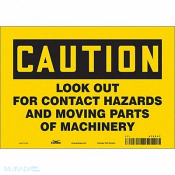 CONDOR Safety Sign 7 inx10 in Vinyl, 475P47