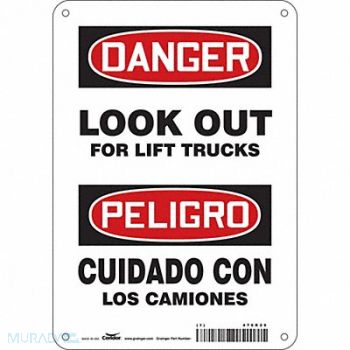 CONDOR Safety Sign 10 in x 7 in Polyethylene, 476R29