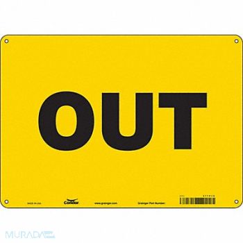 CONDOR K1481 Safety Sign 10 in x 14 in Polyethylene, 477P38