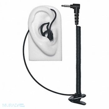 EARPHONE CONNECTION Tubeless Earpiece Listen Only 3.5mm Blk, 477V69