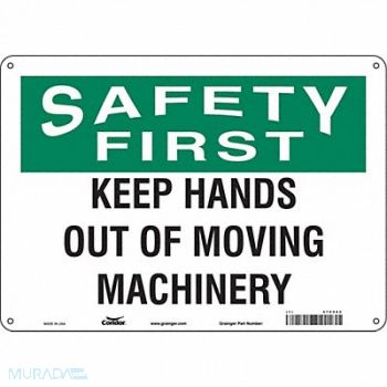 CONDOR Safety Sign 10 in x 14 in Aluminum, 478V82