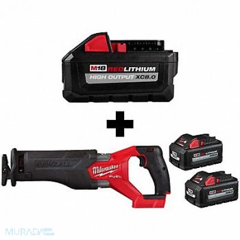MILWAUKEE M18 XC8.0 Batt M18 SAWZAL XC6.0 Batt, 388TA9