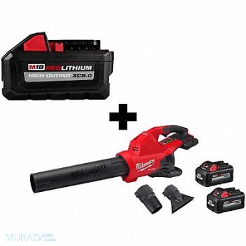 MILWAUKEE M18 8.0 + 2PK 6.0 Battery M18 DB Blower, 388TC2
