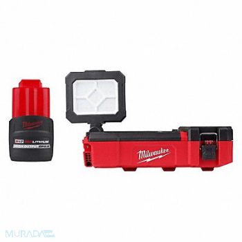MILWAUKEE M12 CP2.5 Battery M12 PACKOUT Light, 387WP5