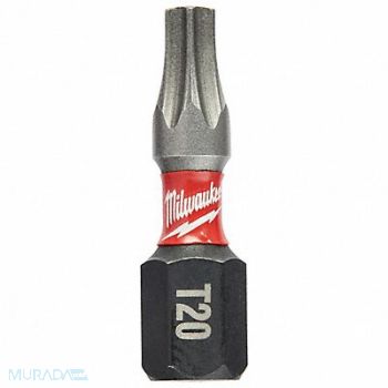 MILWAUKEE Insert Bit 1/4 Shank Size 1 Bit L PK15, 52WR86