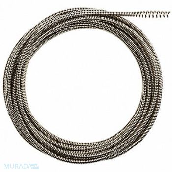 MILWAUKEE Drain Cleaning Cable 5/16 in Dia 25 ft L, 422W24