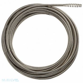 MILWAUKEE Drain Cleaning Cable 5/16 in Dia 35 ft L, 422W20