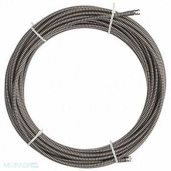 MILWAUKEE Drain Cleaning Cable 1/2 in Dia 75 ft L, 792V05