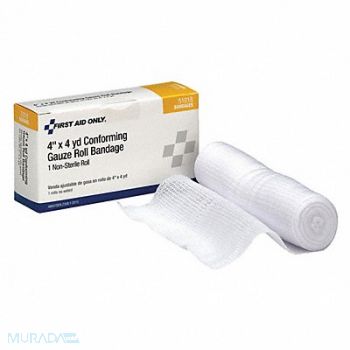 GRAINGER APPROVED Gauze Wrap White Box 4 W x 4 yd. L, 480G02