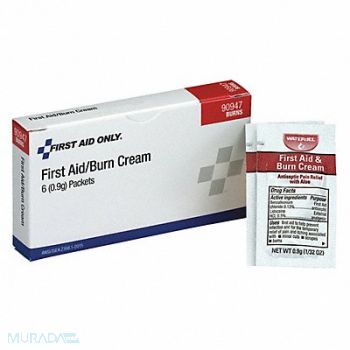 GRAINGER APPROVED Burn Cream Box Wrapped Packets 6ct., 480G24